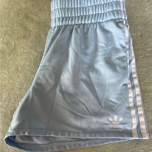blue adidas workout shorts